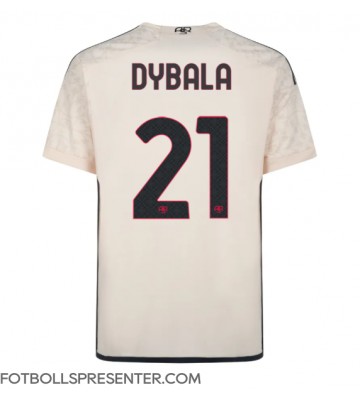 AS Roma Paulo Dybala #21 Borta Matchtröja 2023-24 Kortärmad